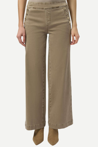 Joseph Ribkoff Classic Wide Leg Pull-On Jeans, Birch