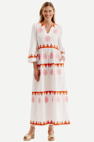 Tyler Boe Lana Cotton Embroidered Dress - White