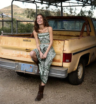 Cleobella Jasmine Ankle Skirt, Verdant Flight CLEOBELLA