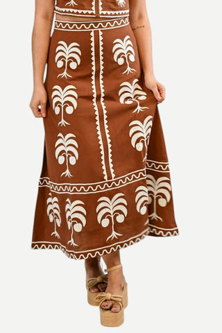 Victoria Dunn Maura Maxi Skirt, Copper Grove