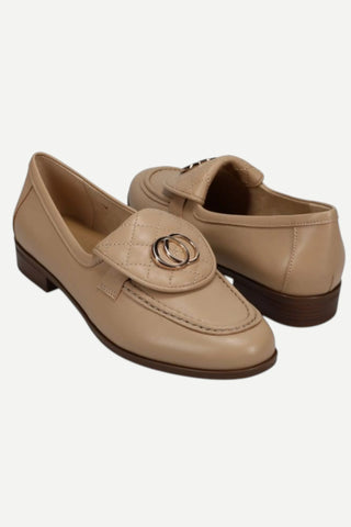 Vaneli Kodiak Loafer, Ecru Nappa VANELI