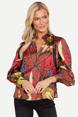 Alden Adair Phoebe Top, Jungle Floral