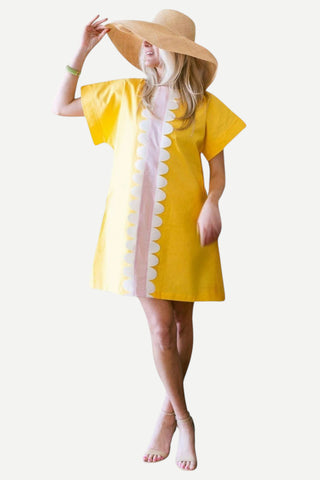 House of MBR Carolina Poppy Caftan in Sunshine Dress