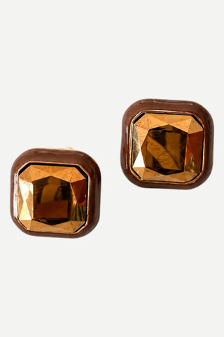 Smith & Co Lumiere Earring, Brown
