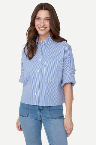 Renuar Woven Blouse, Blue