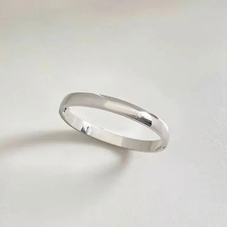 Allison Avery Smooth 8mm Bangle Bracelet, Silver