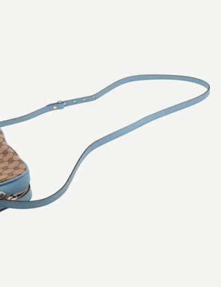 Gucci Gg Canvas Shoulder Bag, Beige x Blue