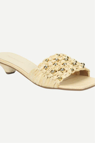 Bruno Menegatti Lulu Slide, Natural Raffia