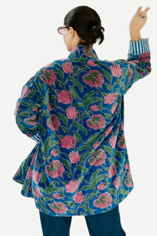 Eleanor James Penny Velvet Lounge, Navy