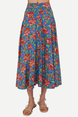 Love the Label Tricia Long Skirt, Archive Tulip Liberty Print LOVE THE LABEL