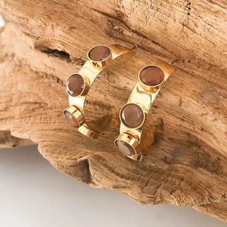 Virtue Jewelry Design The Halston Earring, Chocolate / Brown