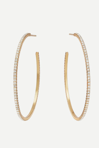 Julie Vos Windsor Large Hoop Earring, Cubic Zirconia