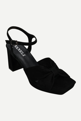 Vaneli Mayme Black Suede Dress Sandal