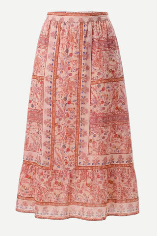Cleobella Elie Ankle Skirt, Dahlia Print CLEOBELLA