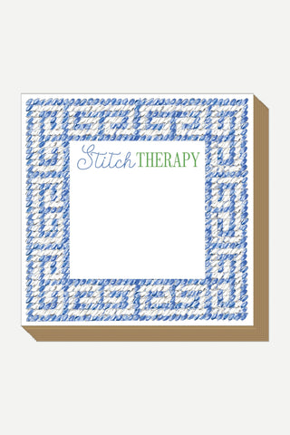 Rosanne Beck Collections Luxe Notepad, Handpainted Stitch Therapy