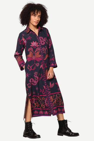 Maude Eliza Dress, Midnight Mosaic