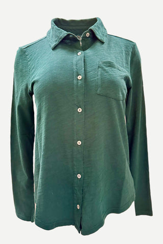 Elliott Lauren Button Front Shirt, Pine