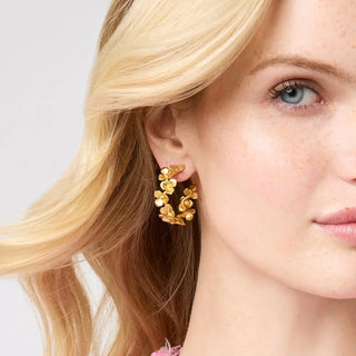 Julie Vos SMALL Bloom Hoop Earring, Gold JULIE VOS