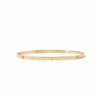 Julie Vos SMALL Crescent Bangle, Cubic Zirconia