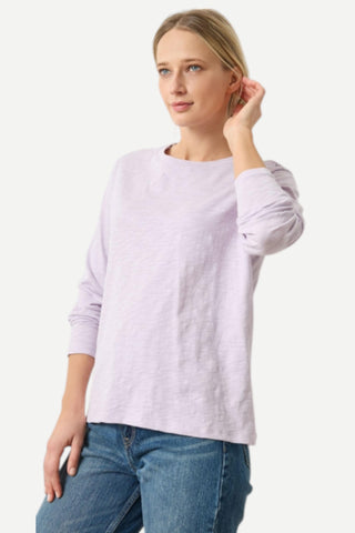 Lilla P Long Sleeve Boyfriend Tee Shirt, Orchid
