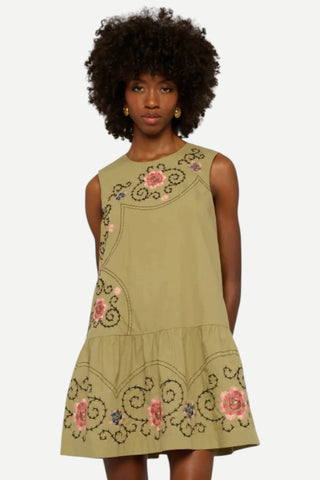 Love The Label Jasmyn Mini Dress, Loverrush Embroidery