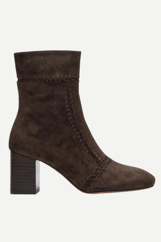 Silent D Story Suede Boot, Chocolate