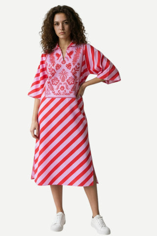 Maude Sophie Dress, Scarlet Slash