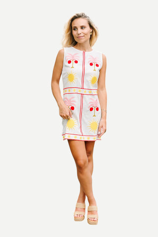 Victoria Dunn Mia Mini Dress, Mirrored Horizon