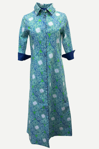 Perlavera Neo 3/4 Sleeve Maxi Dress, Ocean Spin Perlavera