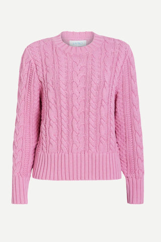 Livro Cable Crewneck Sweater, Blush