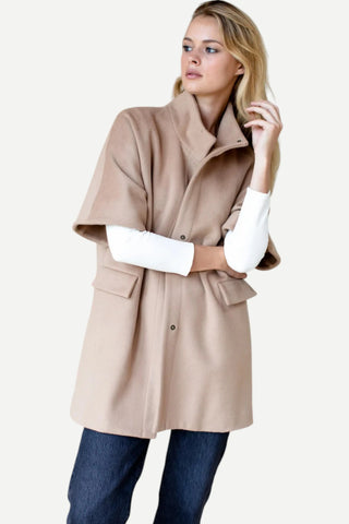 Emerson FRY Layering Jacket, Camel Wool Cashmere