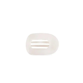 Teleties Coconut White Tiny Flat Round Clip