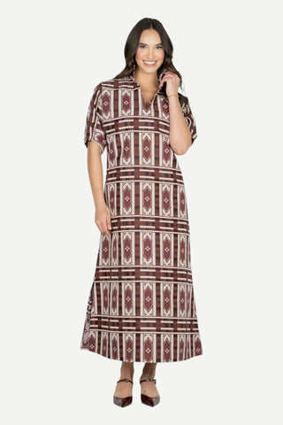 Emily McCarthy Poppy Maxi Dress, Duomo Jacquard