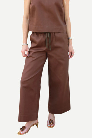 Karlie Clothes Denim Elastic Pant, Chocolate