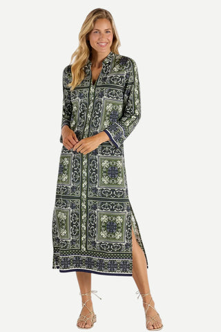 Jude Connally Devon Dress, Loden Tapestry