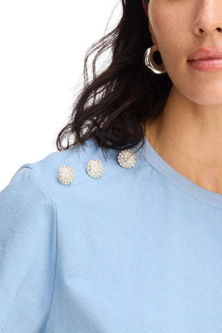 Allison Brooklyn Tee Top, Cool Blue