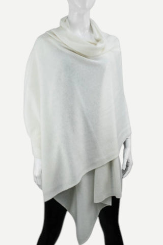 Mitchie's Matchings 100% Cashmere, Wide Scarf, Ivory