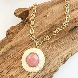 Virtue Jewelry Design The Suzanne Necklace, Light Pink