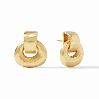 Julie Vos Avalon Demi Doorknocker Earring, Gold