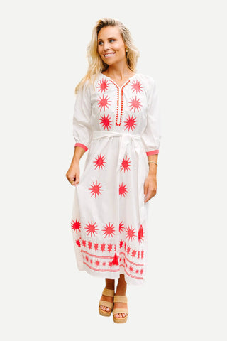 Victoria Dunn Quinn Dress, Ruby Starburst