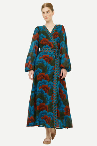 Oliphant Wrap Dress, Madrid Blue