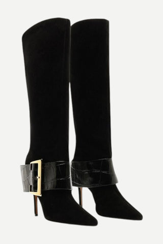 Schutz Beatrix Suede Boot, Black