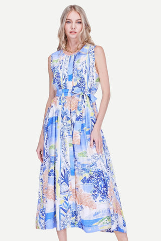 Joy Joy Mini Pleated Midi Dress, Isle JOY JOY