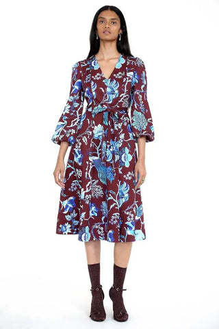 Banjanan Zora Dress, Cordovan